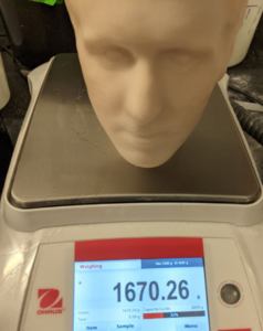 Zak 3D Printed Finished Head Weight