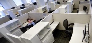 Office Cubicle Stock Photo